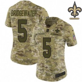 Mesh Breathable New Orleans Saints Who Dat Jersey #5 - Bridgewater Pro Bowl Edition