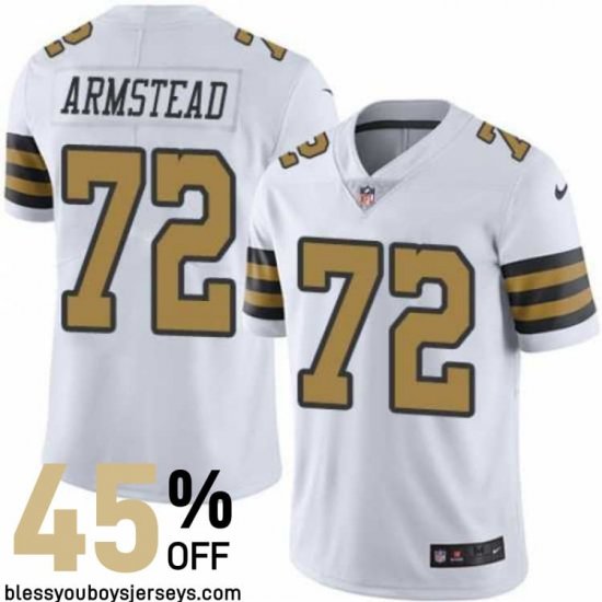 Reinforced Stitching New Orleans Saints vs Atlanta Falcons Collector\'s Jersey #72 | 2025