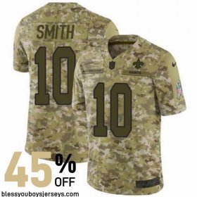 Twill Embroidered Smith #10 The Big Easy Game-Worn Jersey - New Orleans Saints Club Special