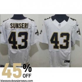 Sunseri #43 Black and Gold Authentic Jersey - New Orleans Saints Squad Exclusive