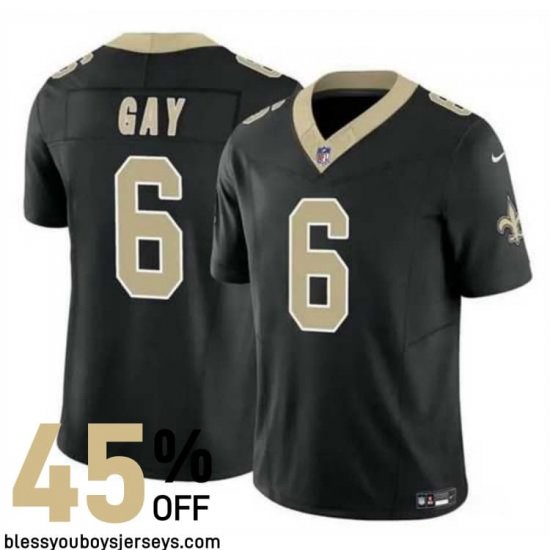 Reinforced Stitching Gay #6 Player Edition - New Orleans Saints Sir Saint Super Bowl Bound