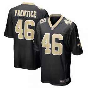 Adam Prentice Saints #46 Game Player Jersey - Black #46Prentice Most Popular in Men Jerseys