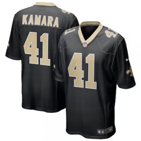 Alvin Kamara Saints #41 Game Jersey - Black #41Kamara Most Popular in Men Jerseys