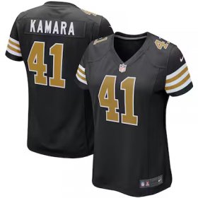 Alvin Kamara Saints #41 Women's Player Jersey - Black #41Kamara Most Popular in Women Jerseys
