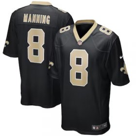 Archie Manning Saints #8 Game Retired Player Jersey - Black #8Manning Most Popular in Men Jerseys