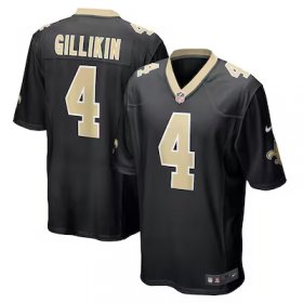 Blake Gilikin Saints #4 Game Player Jersey - Black #4Gilikin Most Popular in Men Jerseys