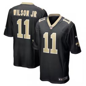 Cedrick Wilson Jr. Saints #11 Game Jersey - Black #11Wilson Jr. Most Popular in Men Jerseys