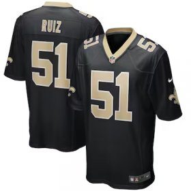 Cesar Ruiz Saints #51 Game Jersey - Black #51Ruiz Most Popular in Men Jerseys