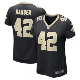 Chase Hansen Saints #42 Women's Game Jersey - Black #42Hansen Most Popular in Women Jerseys Chase Hansen Saints #42 Women's Game Jersey - Black #42Hansen Most Popular in Women Jerseys