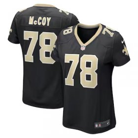 Erik Mccoy Saints #26 Women's Game Jersey - Black #26Mccoy Most Popular in Women Jerseys