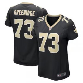Ethan Greenidge Saints #78 Women's Game Jersey - Black #78Greenidge Most Popular in Women Jerseys