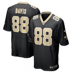Shaquan Davis Saints #88 Game Jersey - Black #88Davis Most Popular in Men Jerseys