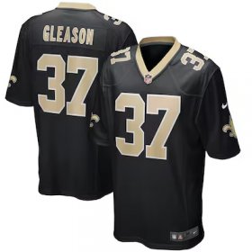 Steve Gleason Saints #37 Game Retired Player Jersey - Black #37Gleason Most Popular in Men Jerseys