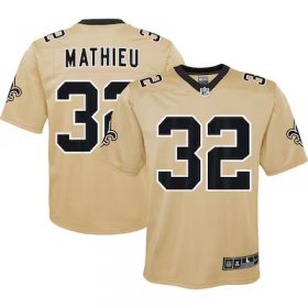 Tyrann Mathieu Saints #32 Youth Inverted Game Jersey - Gold #32Mathieu Most Popular in Youth Jerseys